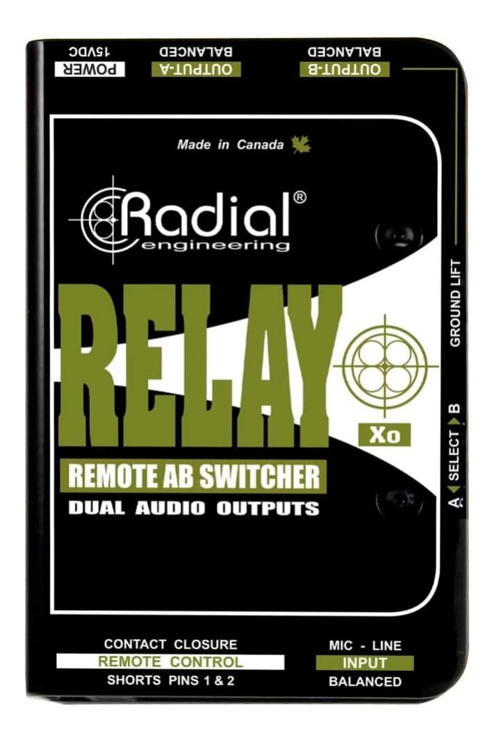 Radial Relay-Xo Active Remote A/B Switcher With Dual Audio Outputs 4 Radial Relay-Xo Active Remote A/B Switcher With Dual Audio Outputs - Image 2