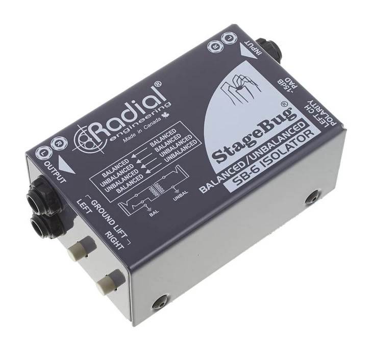 RADIAL StageBug SB-6 Passive Isolator And Hum Eliminator Box 4 RADIAL StageBug SB-6 Passive Isolator And Hum Eliminator Box - Image 2