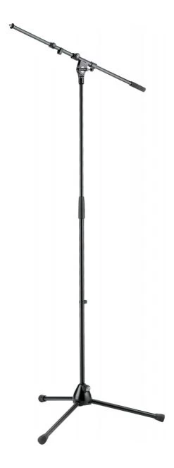 K&M 210/9 Tripod Microphone Stand With Telescopic Boom - Black