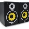 RETURNED: AVE Fusion 5 Inch Studio Monitor - Pair/Single - White/Yellow - Yellow Cone - Pair