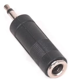Audio Adapter - 1/4" Female To 1/8" Male - Mono TS
