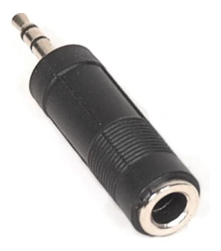 Audio Adapter - 1/4" Female To 1/8" Male - Stereo TRS 3 Audio Adapter - 1/4" Female To 1/8" Male - Stereo TRS