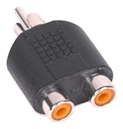 Audio Adapter - 2x RCA Female To RCA Male