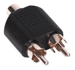 Audio Adapter - RCA Female To 2x RCA Male