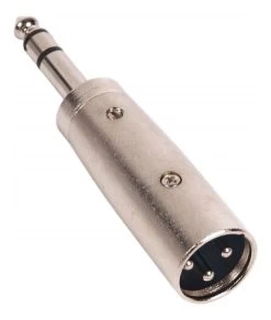 Audio Adapter - XLR Male To 1/4" Male Stereo TRS