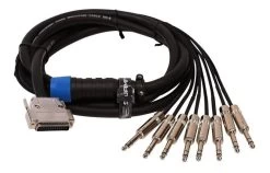 SWAMP 8-way DB-25 To TRS Stereo Snake Cable - TASCAM Wiring - 6m