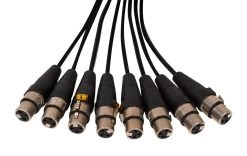 SWAMP 8-way DB-25 To XLR(f) Cable TASCAM Wiring - 3m -Music Equipment Store RH DB25 YS136N 3m 2