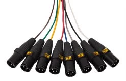 SWAMP 8-way DB-25 To XLR(m) Digital AES Cable TASCAM Wiring - 1m -Music Equipment Store RH DB25 YS137N 110 1m 2