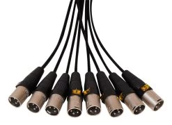 SWAMP 8-way DB-25 To XLR(m) Cable TASCAM Wiring - 1m -Music Equipment Store RH DB25 YS137N 1m 2