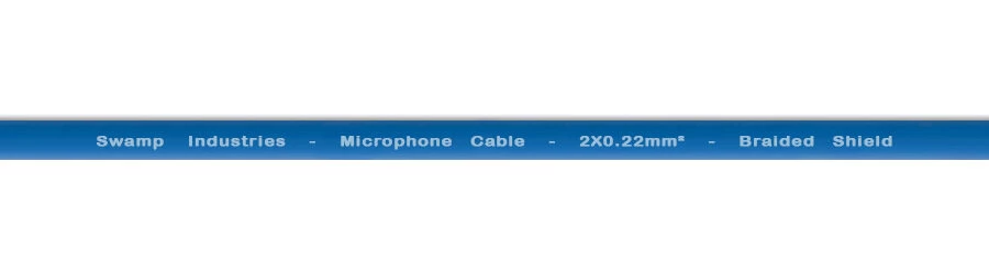 SWAMP Pro-Line Balanced XLR Mic Cable Neutrik AG Blue - 5m 4 SWAMP Pro-Line Balanced XLR Mic Cable Neutrik AG Blue - 5m - Image 2
