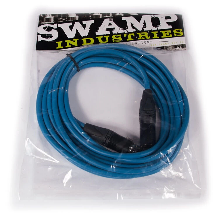 SWAMP Pro-Line Balanced XLR Mic Cable Neutrik AG Blue - 5m 5 SWAMP Pro-Line Balanced XLR Mic Cable Neutrik AG Blue - 5m - Image 3