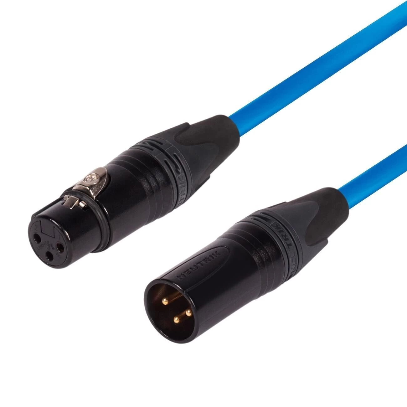 SWAMP Pro-Line Balanced XLR Mic Cable Neutrik AG Blue - 5m 3 SWAMP Pro-Line Balanced XLR Mic Cable Neutrik AG Blue - 5m