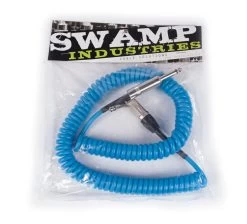 SWAMP Curly Guitar Lead - Blue - 2m -Music Equipment Store RH SC BL Curly TS 5m 2