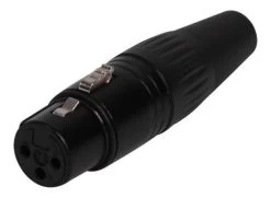 Yongsheng YS136N XLR Female 3pin Mic Connector - Black