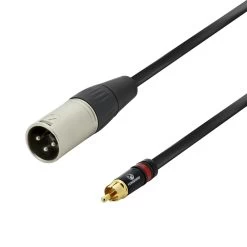Line Level Cable - XLR(m) To RCA(m) Audio DJ Cable - 1m