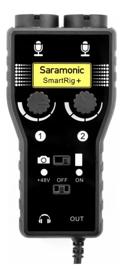 Saramonic SmartRig+ 2 Channel XLR / 1/4" Microphone & Guitar Audio Interface -Music Equipment Store SAR SmartRig PLUS 2