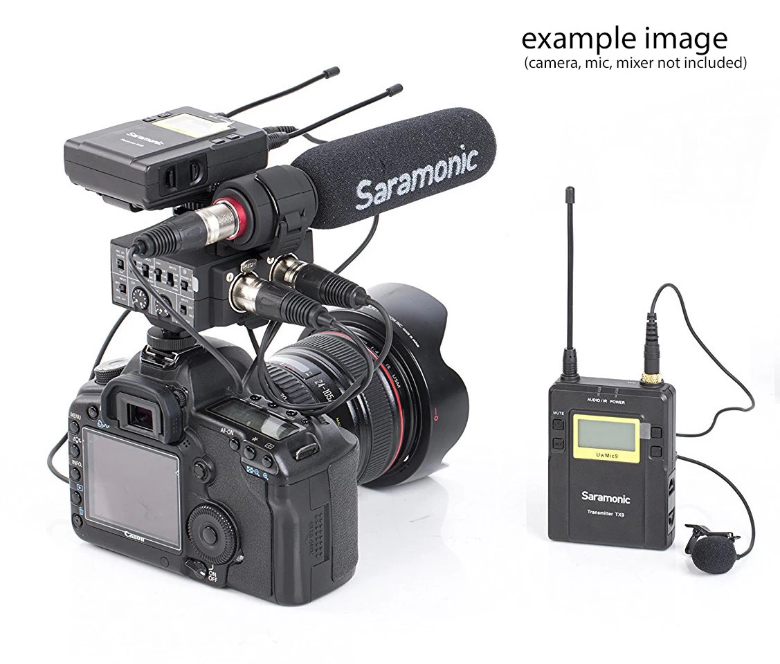 Saramonic UwMic9 RX9+TX9 Wireless Lavalier Microphone System 1x Body Pack 7 Saramonic UwMic9 RX9+TX9 Wireless Lavalier Microphone System 1x Body Pack - Image 5