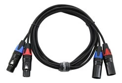 SWAMP Dual XLR Microphone Cable - 30cm