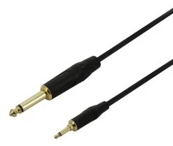 Mini Jack To Guitar Jack - 3.5mm To 6.35mm Mono Cable - 3m