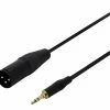 3.5mm TRS To XLR(m) - Microphone Cable For 3.5mm Balanced Outputs - 150cm -Music Equipment Store SC MiniJack XLR M 150cm