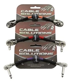 SWAMP Guitar Effect Pedal Patch Cable - Pancake Jack Connector - 20cm - Red -Music Equipment Store SC Pancake p