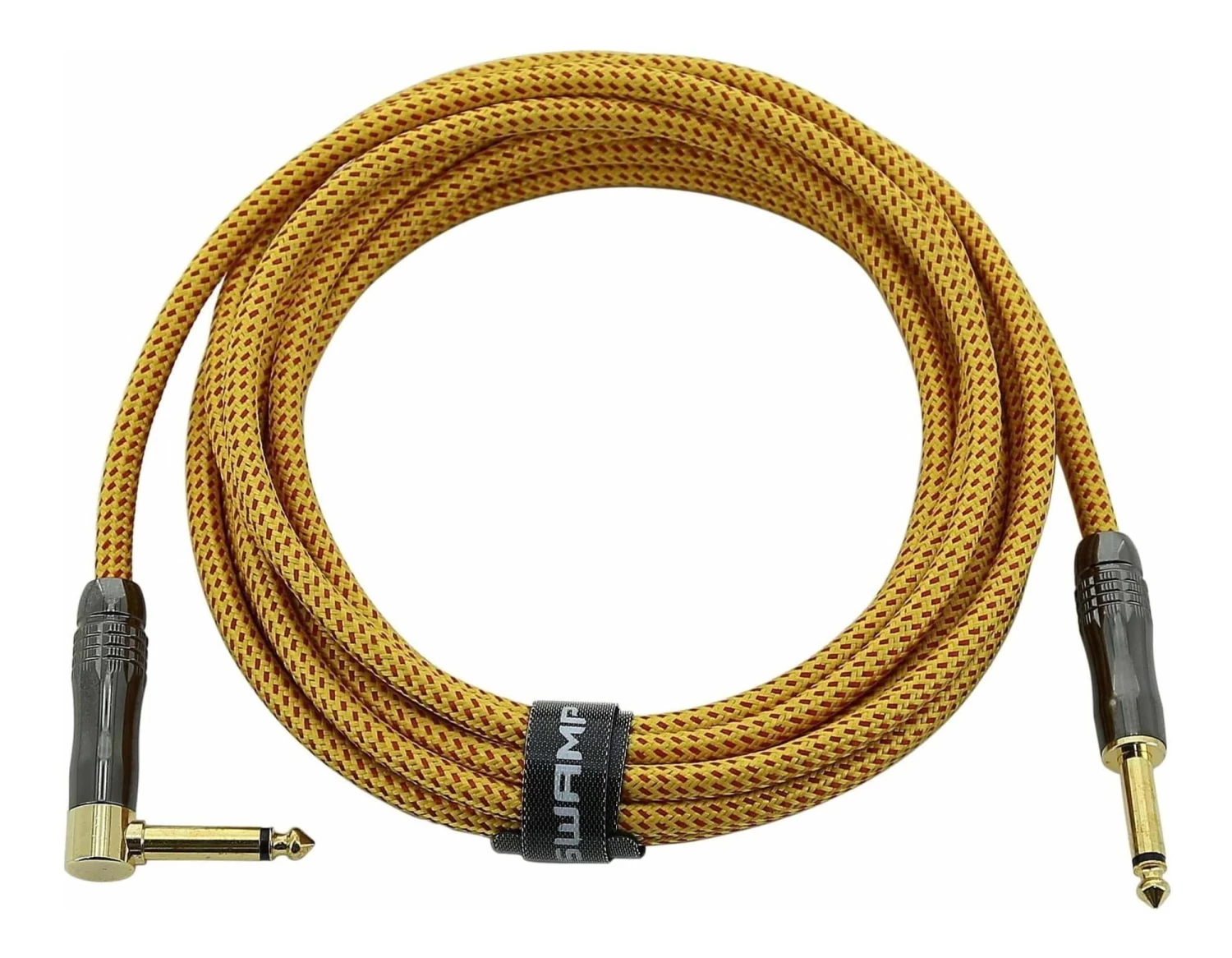 SWAMP TRG Series Braided Guitar Lead - Orange Tweed - 3m 4 SWAMP TRG Series Braided Guitar Lead - Orange Tweed - 3m - Image 2