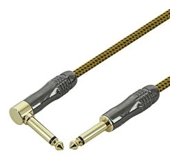 SWAMP TRG Series Braided Guitar Lead - Orange Tweed - 3m