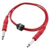 SWAMP 1/4" Slim-Line Patching TS Cable - RED - 50cm 1 SWAMP 1/4" Slim-Line Patching TS Cable - RED - 50cm -Music Equipment Store SC TS 11 RD 50cm