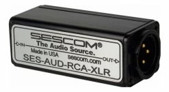 SESCOM AUD-RCA-XLR 1-Channel RCA To XLR Unbalanced To Balanced Audio Converter