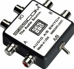 SESCOM SES-AUDIO-AB RCA Stereo Audio MP3 IPod FLAC WMA A/B Source Switch