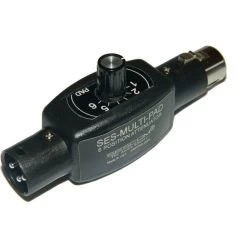 SESCOM MULTI-PAD Inline 6-Position Balanced Audio Variable Attenuator -Music Equipment Store SES MULTI PAD 2