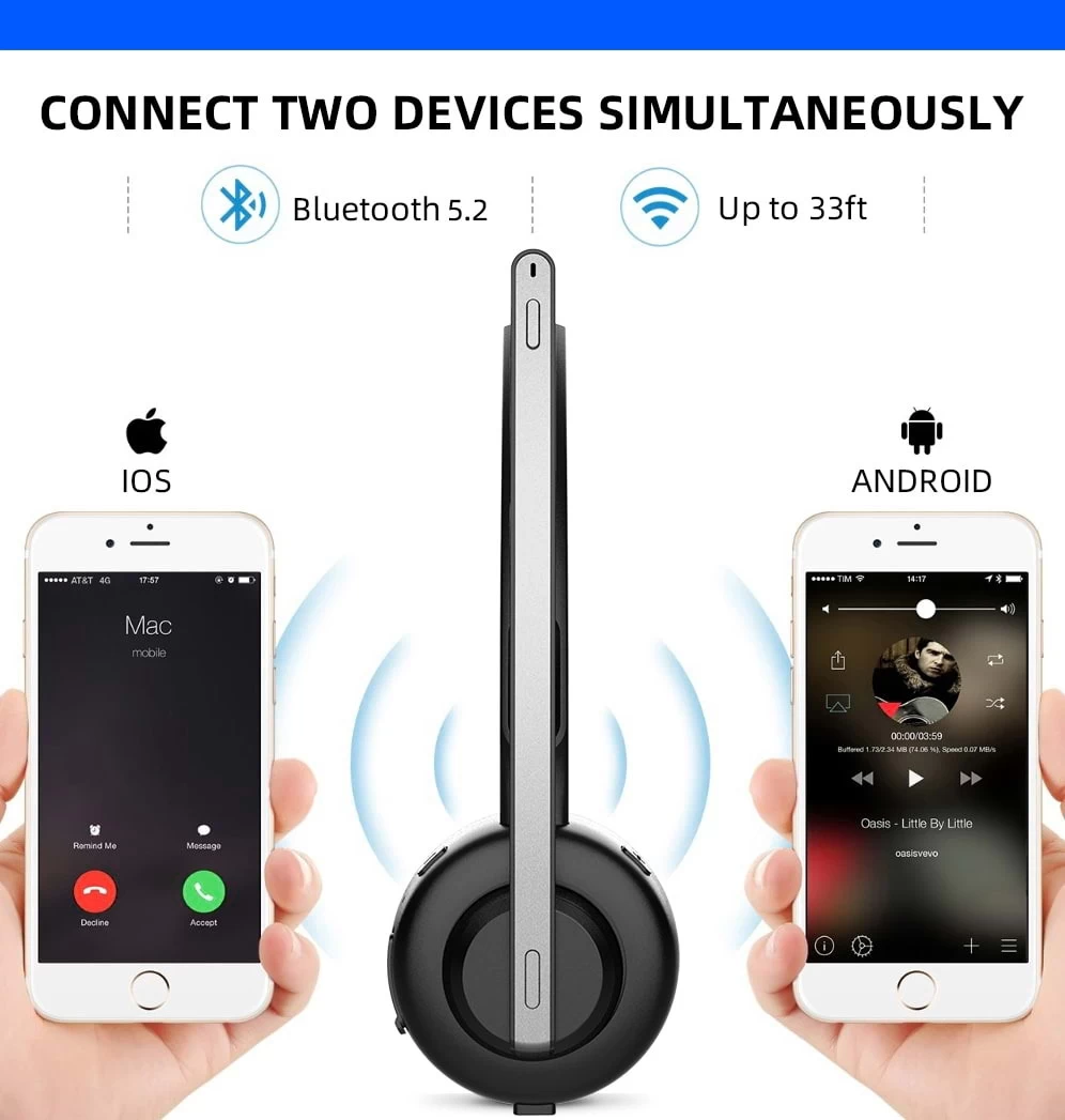 SWAMP M97 Noise Cancelling Bluetooth Headset - Monaural 7 SWAMP M97 Noise Cancelling Bluetooth Headset - Monaural - Image 5