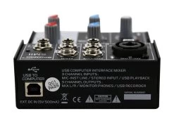 SWAMP 3 Channel Mixer Audio Interface - 1 Mic Preamp - USB Record / Playback -Music Equipment Store SM11 2