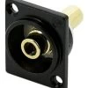 Sunrise SVP590 Phono RCA Panel Mount Connector - Female -Music Equipment Store SR SVP590 RFF G BK