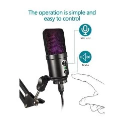 SWAMP SU420 USB Microphone With RGB Light -Music Equipment Store SU420 RGB 3