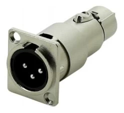 SWAMP TAMF XLR Pass-through Panel Mount Connector - Male To Female