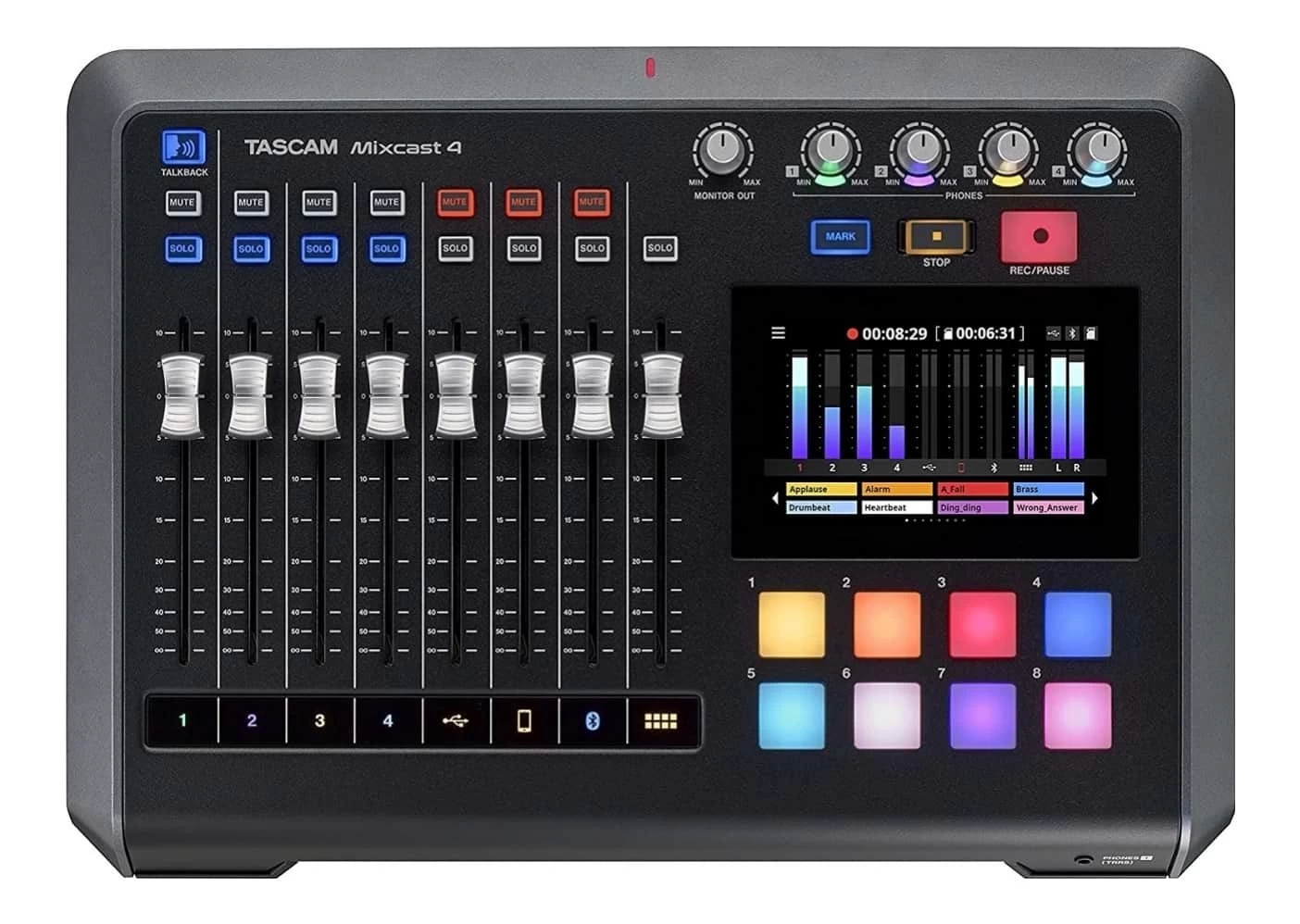 Tascam Mixcast 4 Integrated Podcast Mixer With Recorder And USB Audio Interface 3 Tascam Mixcast 4 Integrated Podcast Mixer With Recorder And USB Audio Interface