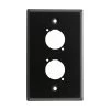 SWAMP TWR2-B Wall Plate - Vertical Dual Panel Mount Connector -Music Equipment Store TWR2 B VT