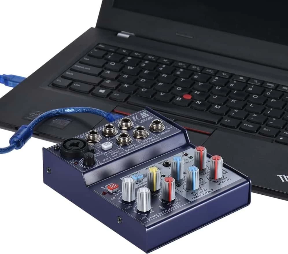 ICM UM-35 4-Channel Mixing Console USB Recording Interface - Black 8 ICM UM-35 4-Channel Mixing Console USB Recording Interface - Black - Image 6