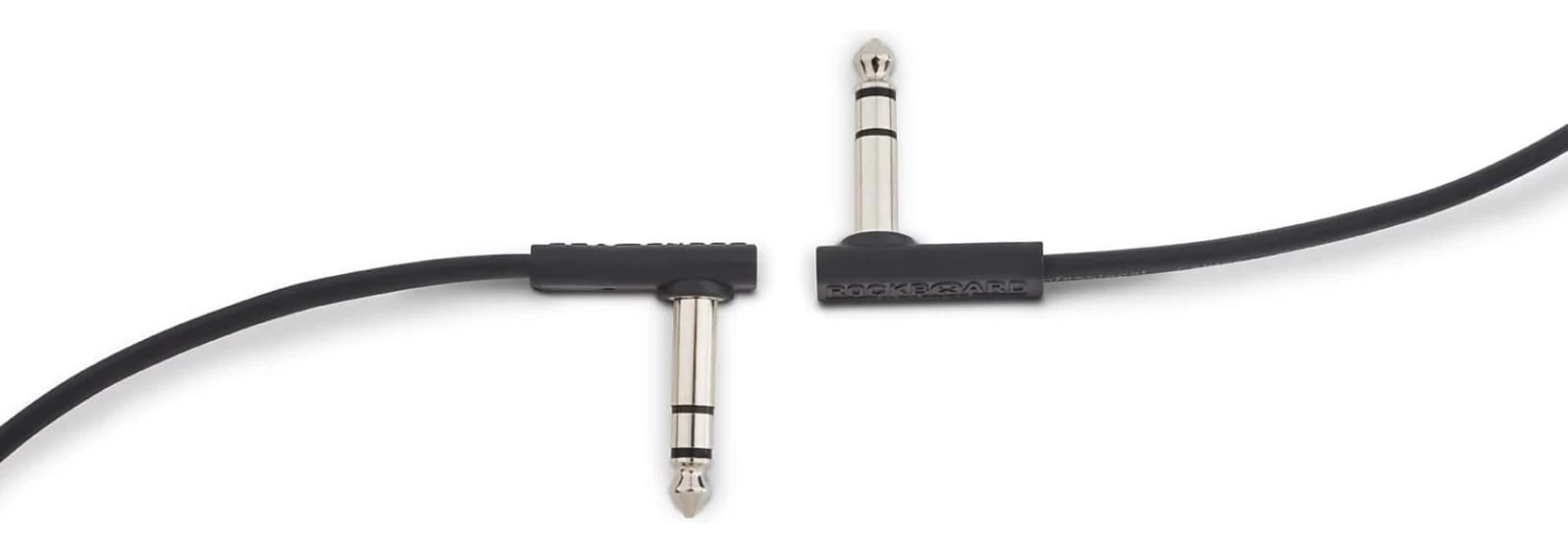 RockBoard Flat Patch TRS Cable 300cm - Black 5 RockBoard Flat Patch TRS Cable 300cm - Black - Image 3