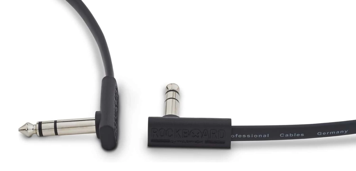 RockBoard Flat Patch TRS Cable 300cm - Black 6 RockBoard Flat Patch TRS Cable 300cm - Black - Image 4