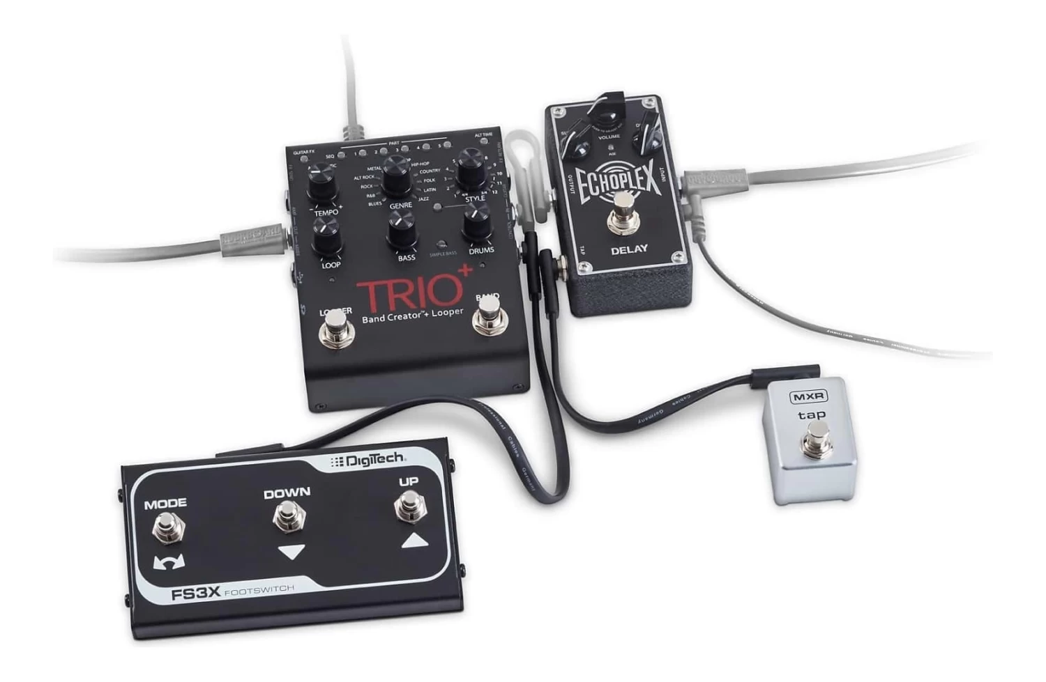 RockBoard Flat Patch TRS Cable 300cm - Black 7 RockBoard Flat Patch TRS Cable 300cm - Black - Image 5