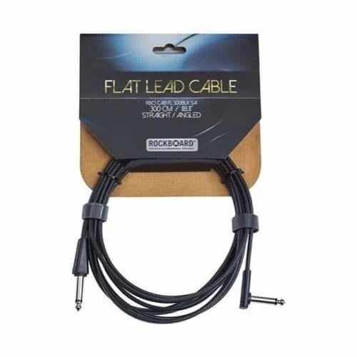 RockBoard 1/4" Flat Instrument Cable Straight - Angled - 6m 3 RockBoard 1/4" Flat Instrument Cable Straight - Angled - 6m