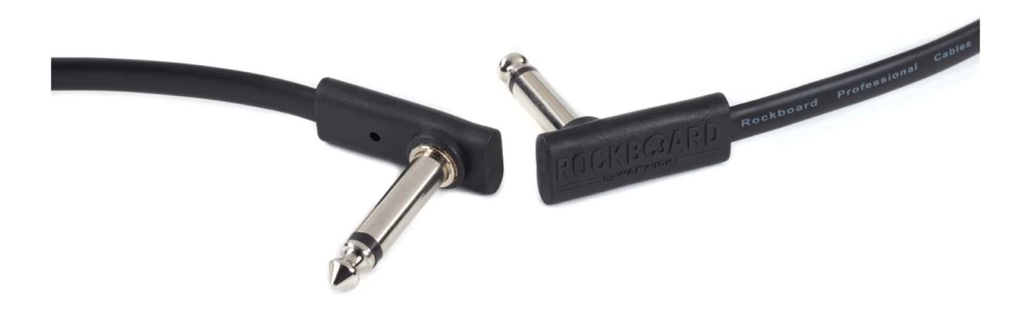 RockBoard Flat Patch Cable - Black Connectors - 5cm 4 RockBoard Flat Patch Cable - Black Connectors - 5cm - Image 2