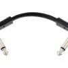 RockBoard Flat Patch Cable - Black Connectors - 5cm 2 RockBoard Flat Patch Cable - Black Connectors - 5cm -Music Equipment Store WR FLATP 5 BK