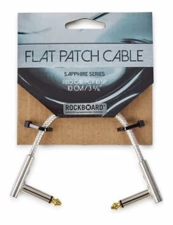 RockBoard Sapphire Series 1/4" Flat Patch Cable - 5cm