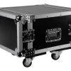 SWAMP Wooden 19 Inch Rack 6U Flight / Road Case On Wheels