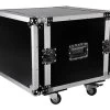 SWAMP Wooden Shockproof 19 Inch Rack 8U Flight / Road Case On Wheels