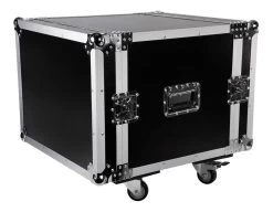 SWAMP Wooden Shockproof 19 Inch Rack 8U Flight / Road Case On Wheels