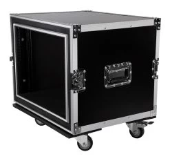 SWAMP Wooden Shockproof 19 Inch Rack 8U Flight / Road Case On Wheels -Music Equipment Store WRAP 8U W 5